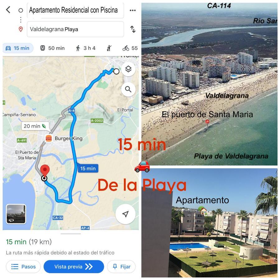 Apartamento Jerez Sur - Con Piscina Y Garaje Apartment Jerez de la Frontera Luaran gambar